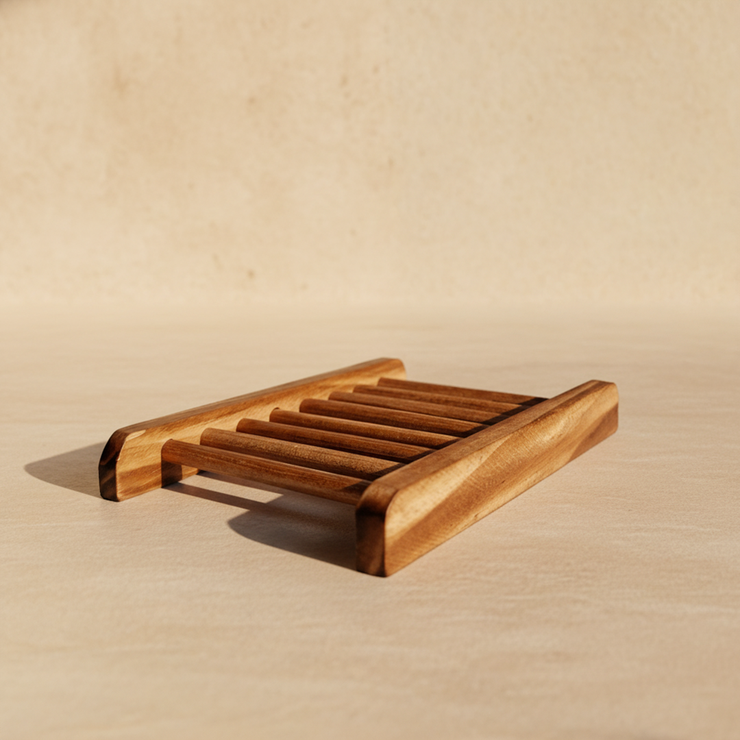 Jabonera de madera